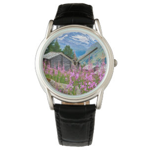 Blumen   Sommermatterhorn Schweiz Armbanduhr