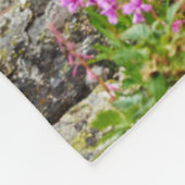Blumen | Sommermatterhorn Schweiz Fleecedecke (Ecke)