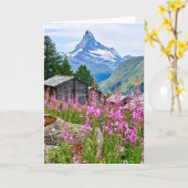 Blumen | Sommermatterhorn Schweiz Karte (Gelbe Blume)