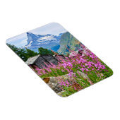 Blumen | Sommermatterhorn Schweiz Magnet (Rechte Seite)