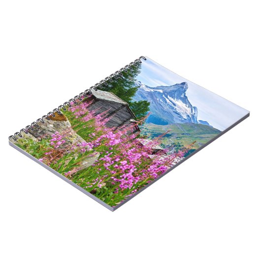 Blumen | Sommermatterhorn Schweiz Notizblock (Linke Seite)