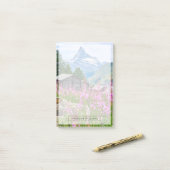 Blumen | Sommermatterhorn Schweiz Post-it Klebezettel (Auf Schreibtisch)