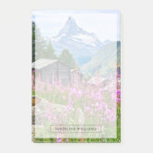 Blumen | Sommermatterhorn Schweiz Post-it Klebezettel (Vorderseite)