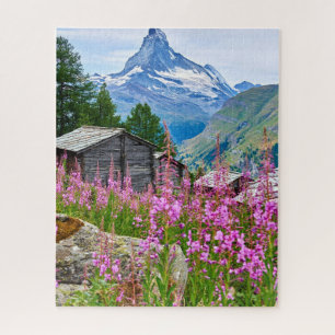 Blumen   Sommermatterhorn Schweiz Puzzle