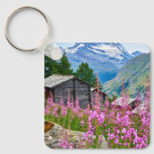 Blumen | Sommermatterhorn Schweiz Schlüsselanhänger (Vorderseite)