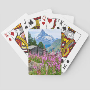 Blumen   Sommermatterhorn Schweiz Spielkarten