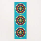 Blumen-Sonne-Mandala-Yogamatte Yogamatte (Vorderseite)