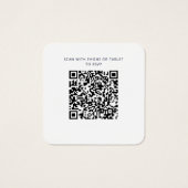 Blumen-Sonnenblume QR-Code Hochzeitswebsite RSVP (Rückseite)