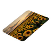 Blumen | Sonnenblumenfeld Magnet (Linke Seite)