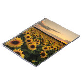 Blumen | Sonnenblumenfeld Notizblock (Linke Seite)