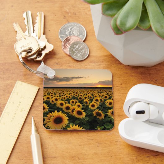 Blumen | Sonnenblumenfeld Schlüsselanhänger (Schreibtisch)