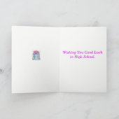 Blumen-Sonnenschirm-Glückwunsch-Karte Karte (Innenseite)