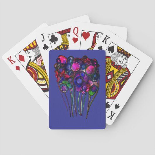 Blumen Spielkarten (Rückseite)