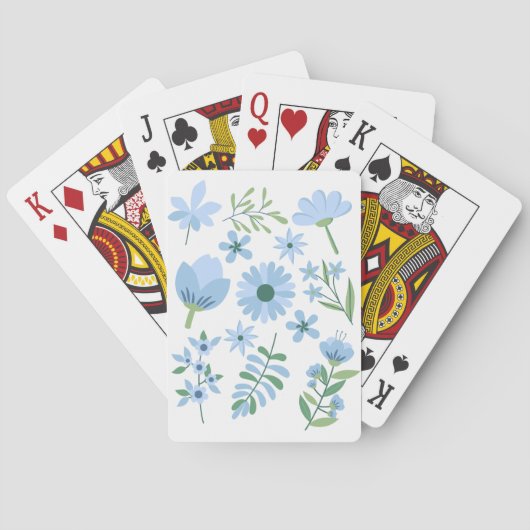 Blumen Spielkarten (Rückseite)