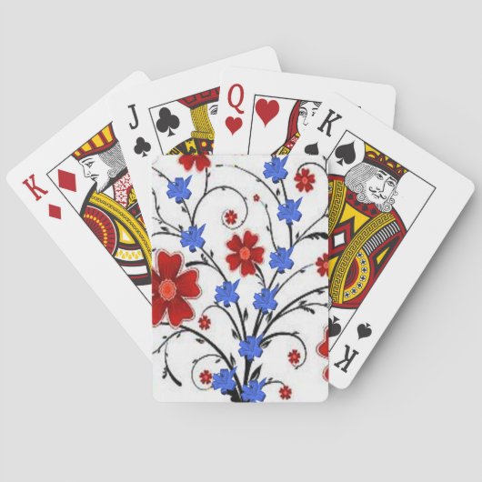 Blumen Spielkarten-Deck Spielkarten (Rückseite)