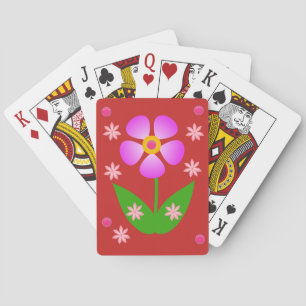Blumen Spielkarten-Deck Spielkarten