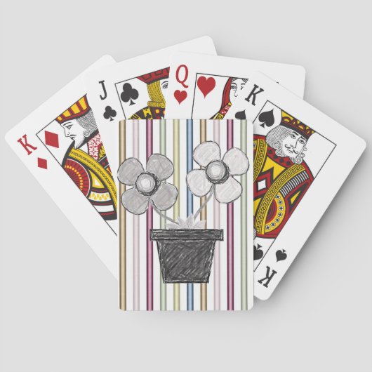 Blumen Spielkarten-Deck Spielkarten (Rückseite)