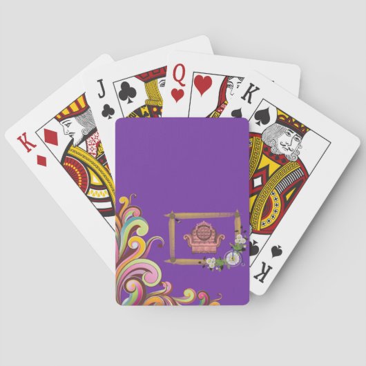 Blumen Spielkarten-Deck Spielkarten (Rückseite)