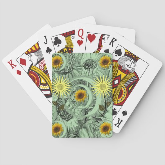 Blumen Spielkarten-Deck Spielkarten (Rückseite)