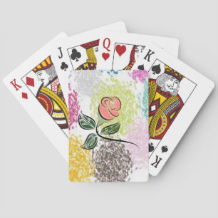 Blumen Spielkarten-Deck Spielkarten
