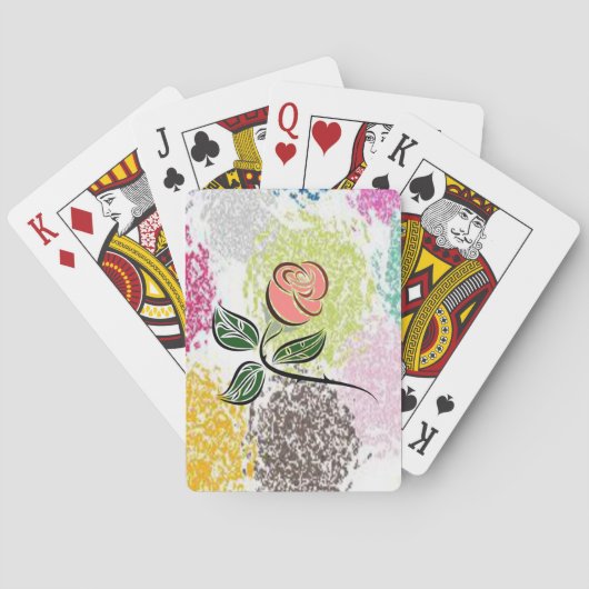 Blumen Spielkarten-Deck Spielkarten (Rückseite)
