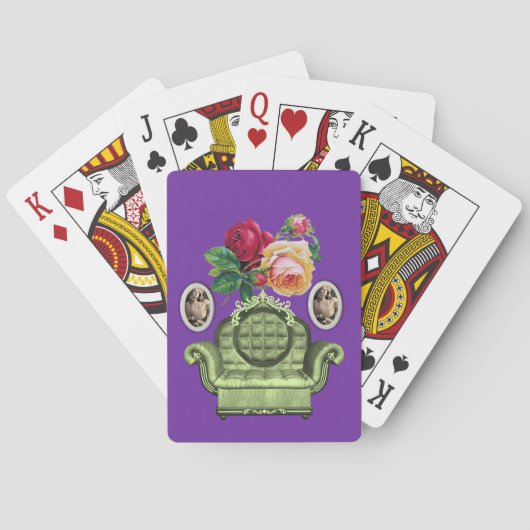 Blumen Spielkarten-Deck Spielkarten (Rückseite)