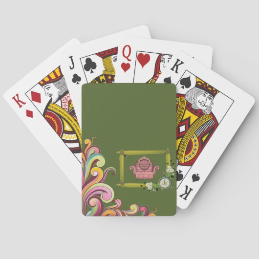 Blumen Spielkarten-Deck Spielkarten (Rückseite)