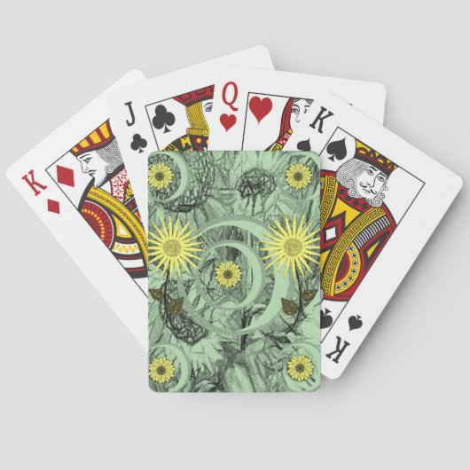 Blumen Spielkarten-Deck Spielkarten (Rückseite)