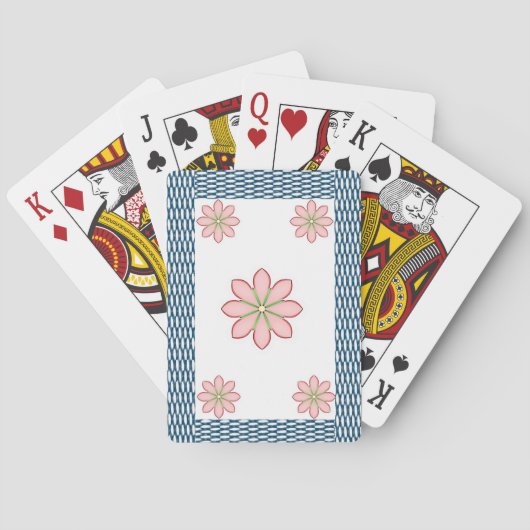 Blumen Spielkarten-Deck Spielkarten (Rückseite)