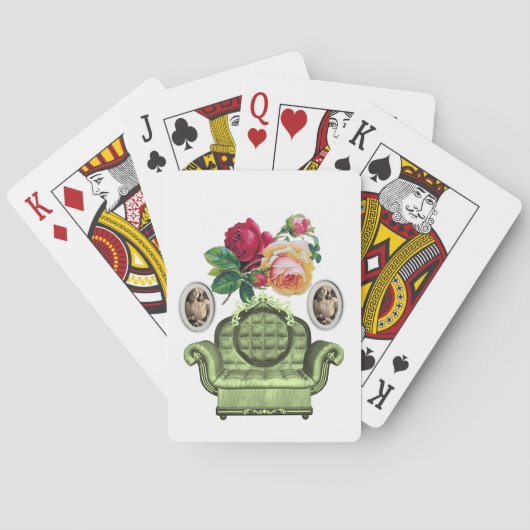 Blumen Spielkarten-Deck Spielkarten (Rückseite)