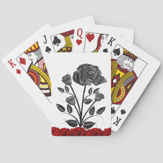 Blumen Spielkarten-Deck Spielkarten (Rückseite)