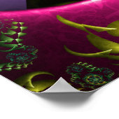 Blumen-Spin-Design Poster (Ecke)