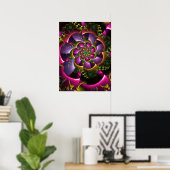 Blumen-Spin-Design Poster (Heimbüro)