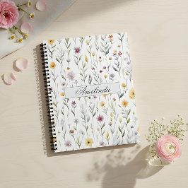 Blumen-Spiralblock – Elegant & Zart Notizblock