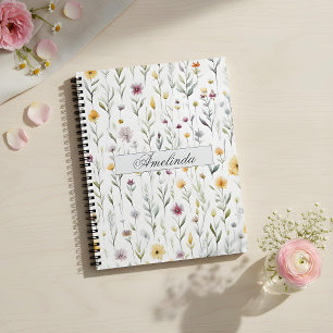 Blumen-Spiralblock – Elegant & Zart Notizblock