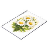 Blumen-Spiralblock mit Gänseblümchen Notizblock (Linke Seite)