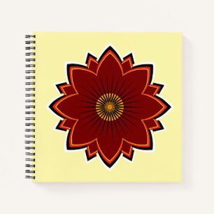 Blumen-Spiralbuch - Florales Design Notizblock