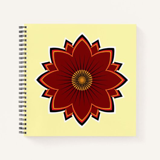 Blumen-Spiralbuch - Florales Design Notizblock (Vorderseite)