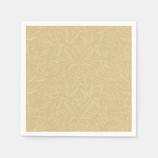 Blumen-Spitze in Gelb Serviette
