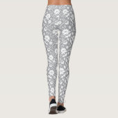 Blumen-Spitzenmuster Leggings (Rückseite)