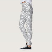 Blumen-Spitzenmuster Leggings (Links)