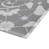 Blumen-Spitzenmuster Schneidebrett (Ecke)