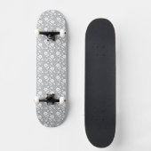 Blumen-Spitzenmuster Skateboard (Vorderseite)