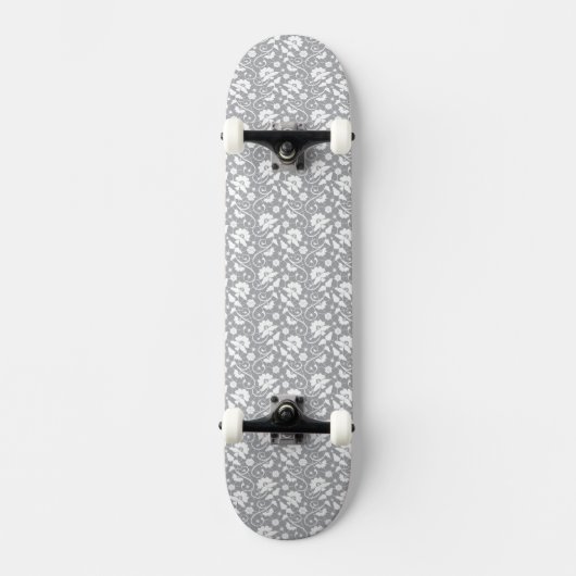 Blumen-Spitzenmuster Skateboard (Vorderseite)