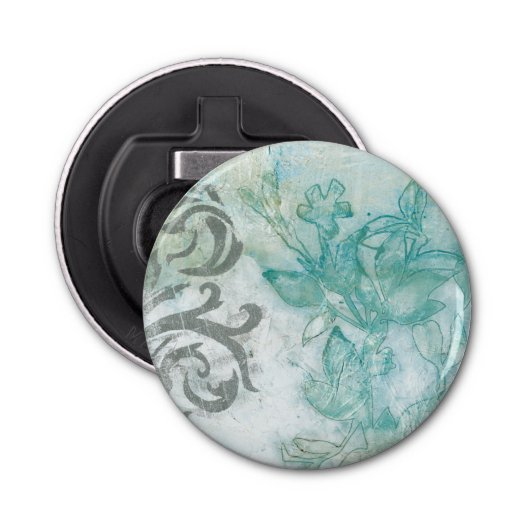 Blumen-Spray II Flaschenöffner (Vorderseite)