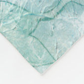 Blumen-Spray II Fleecedecke (Ecke)