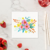 Blumen-Spray Serviette (Beispiel)
