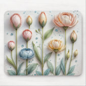 Blumen Spring Vibes Mouse Pad - Fresh & Floral Mousepad (Vorne)