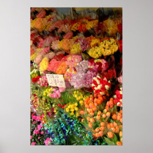Blumen-Stand Poster