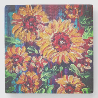 Blumen Stein Untersetzer